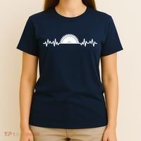 Carpenter Woodworking Saw Heartbeat T-Shirt thumb 4
