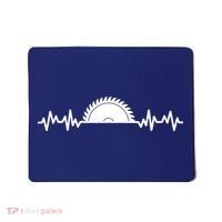 Carpenter Woodworking Saw Heartbeat Mousepad thumb 0
