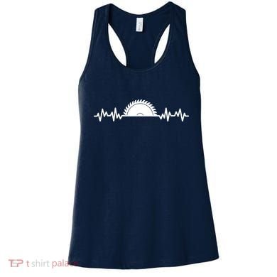 Carpenter Woodworking Saw Heartbeat Women's Tank Top