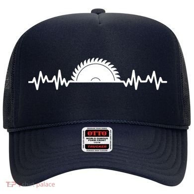 Carpenter Woodworking Saw Heartbeat Hat