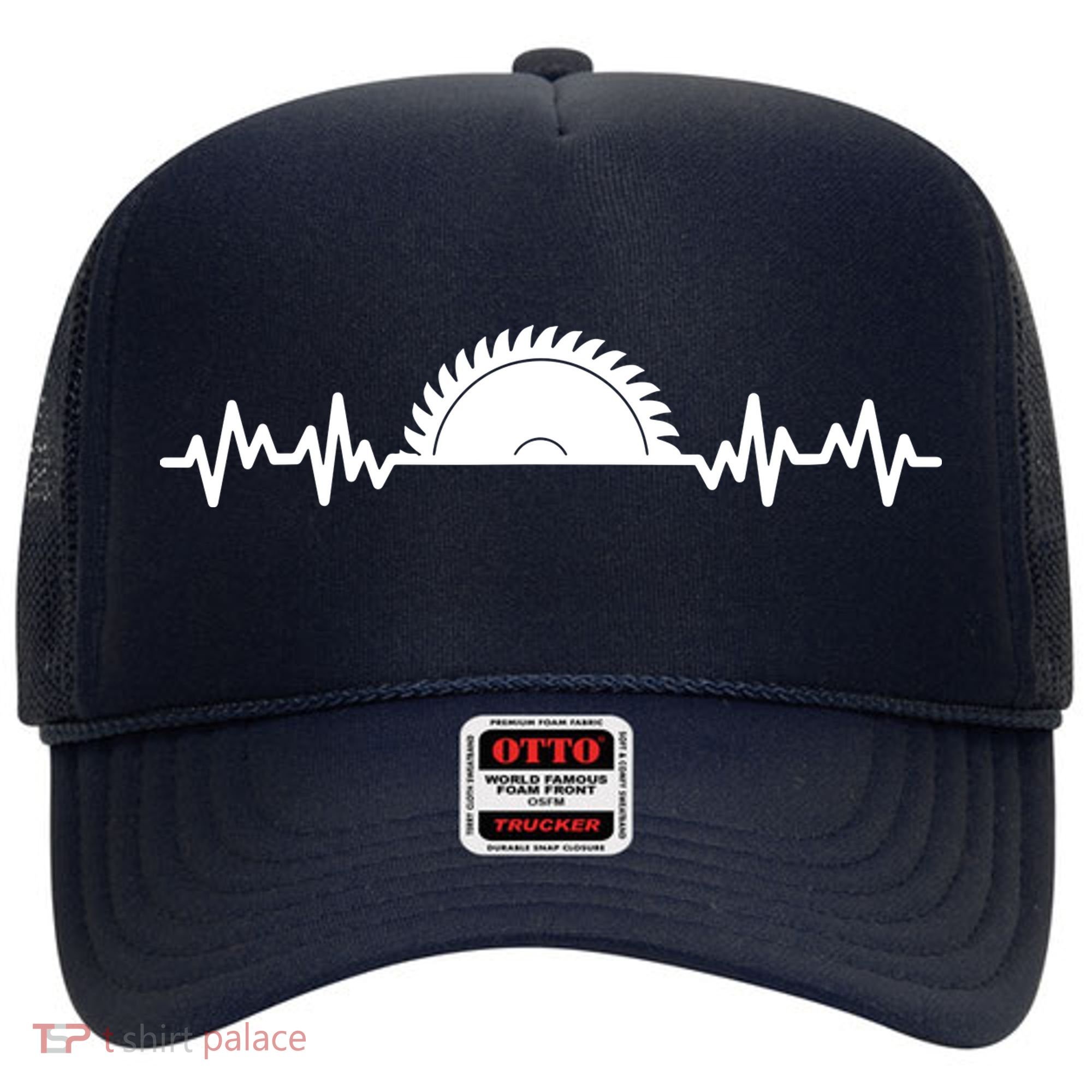 Carpenter Woodworking Saw Heartbeat Hat