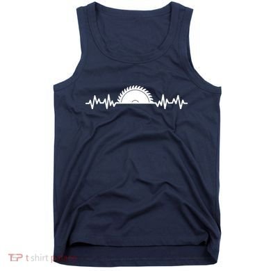 Carpenter Woodworking Saw Heartbeat Tank Top