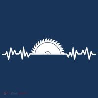 Carpenter Woodworking Saw Heartbeat Women's T-Shirt thumb 6