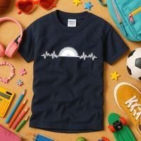 Carpenter Woodworking Saw Heartbeat Kids T-Shirt thumb 3