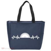 Carpenter Woodworking Saw Heartbeat Tote Bag thumb 0