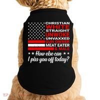 Christian White Straight Unwoke Unvaxxed Gun Owner Doggie Tank thumb 0