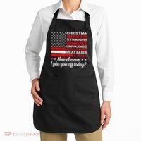 Christian White Straight Unwoke Unvaxxed Gun Owner Apron thumb 2