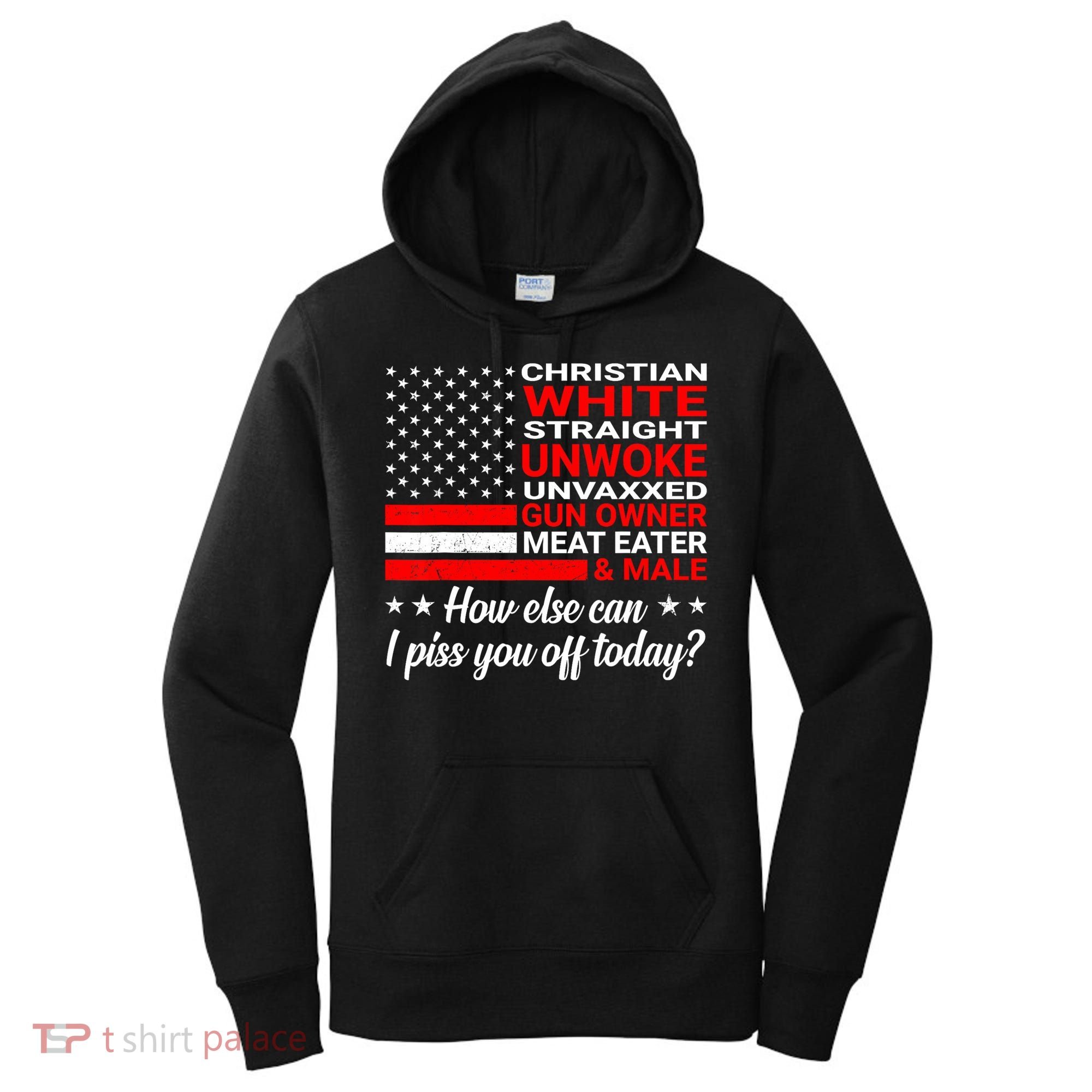 Christian White Straight Unwoke Unvaxxed Gun Owner Women's Hoodie