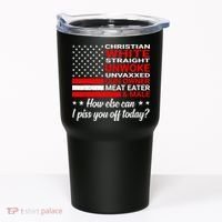 Christian White Straight Unwoke Unvaxxed Gun Owner Tumbler thumb 0