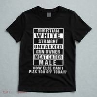 Christian White Straight Republican Unvaxxed Gun Owner T-Shirt thumb 5