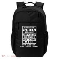 Christian White Straight Republican Unvaxxed Gun Owner Backpack thumb 0