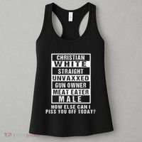 Christian White Straight Republican Unvaxxed Gun Owner Women's Tank Top thumb 3