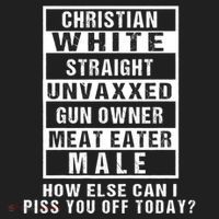 Christian White Straight Republican Unvaxxed Gun Owner Golf Towel thumb 3