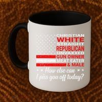 Christian White Straight Republican Unvaxxed Gun Owner Coffee Mug thumb 2