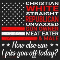 Christian White Straight Republican Unvaxxed Gun Owner Tumbler thumb 3
