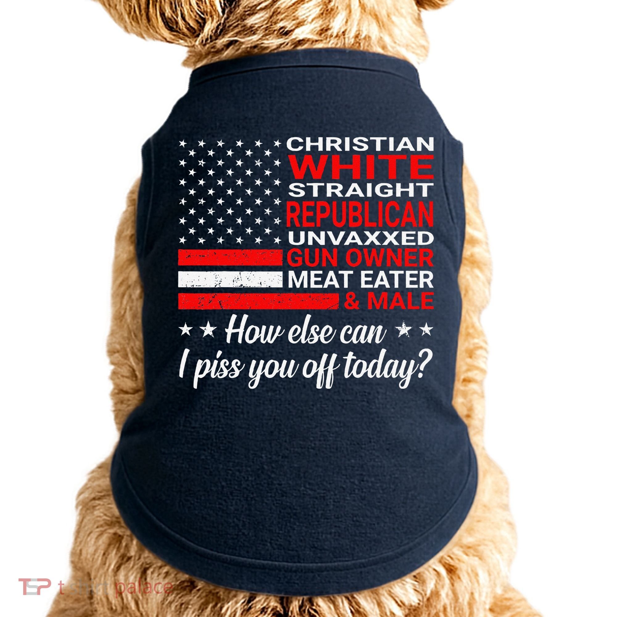 Christian White Straight Republican Unvaxxed Gun Owner Doggie Tank