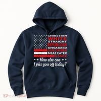 Christian White Straight Republican Unvaxxed Gun Owner Hoodie thumb 0