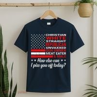 Christian White Straight Republican Unvaxxed Gun Owner T-Shirt thumb 2