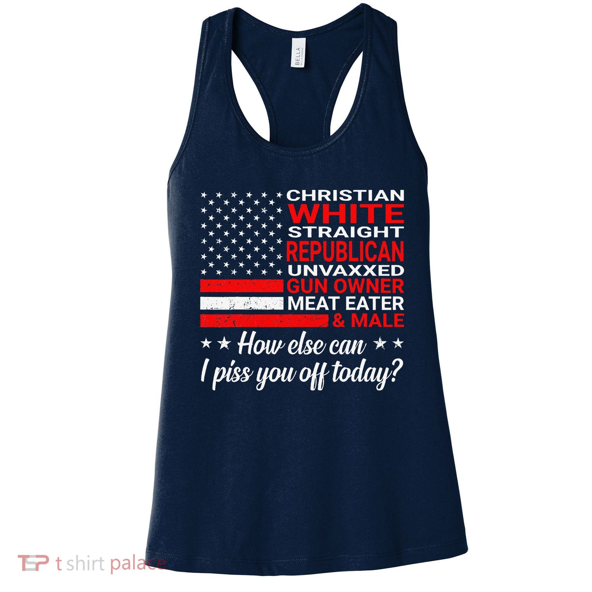 Christian White Straight Republican Unvaxxed Gun Owner Women's Tank Top