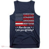 Christian White Straight Republican Unvaxxed Gun Owner Tank Top thumb 0