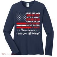 Christian White Straight Republican Unvaxxed Gun Owner Women's Long Sleeve Shirt thumb 0