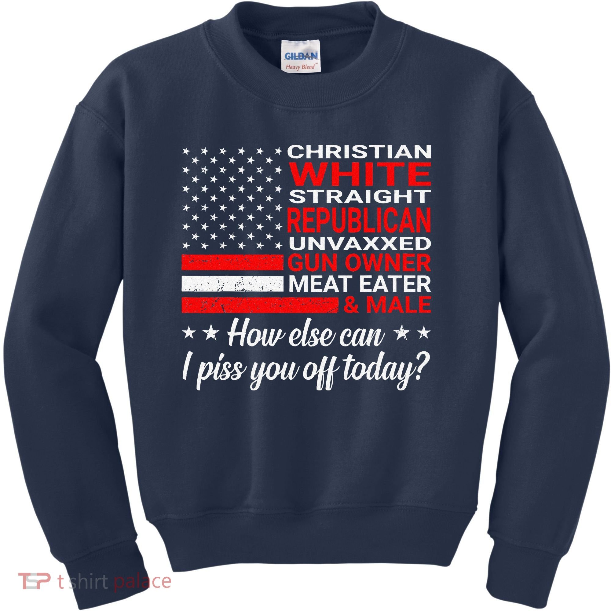 Christian White Straight Republican Unvaxxed Gun Owner Kids Sweatshirt