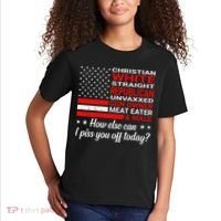 Christian White Straight Republican Unvaxxed Gun Owner Kids T-Shirt thumb 2