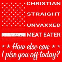 Christian White Straight Republican Unvaxxed Gun Owner Santa Hat thumb 1