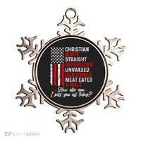 Christian White Straight Republican Unvaxxed Gun Owner Meat Ornament thumb 0