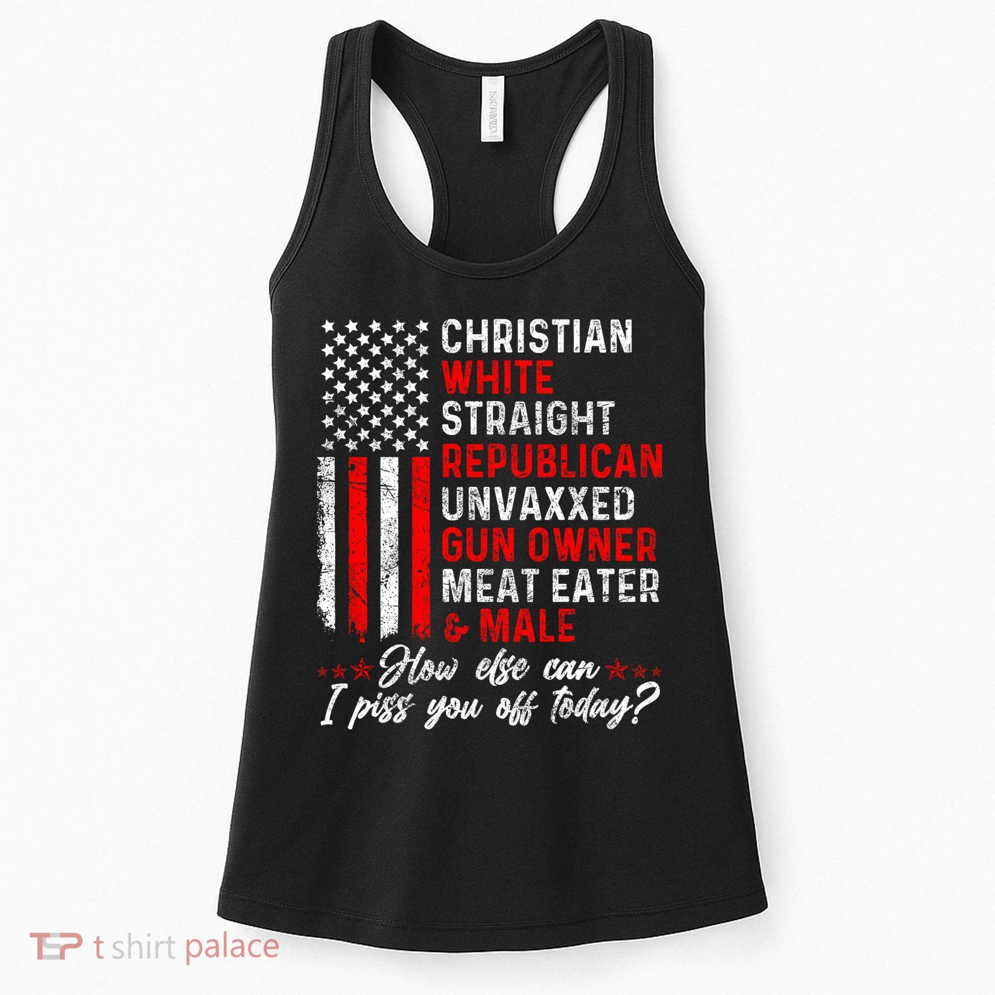 Christian White Straight Republican Unvaxxed Gun Owner Meat Women's Tank Top