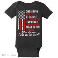 Christian White Straight Republican Unvaxxed Gun Owner Meat Baby Bodysuit thumb 0