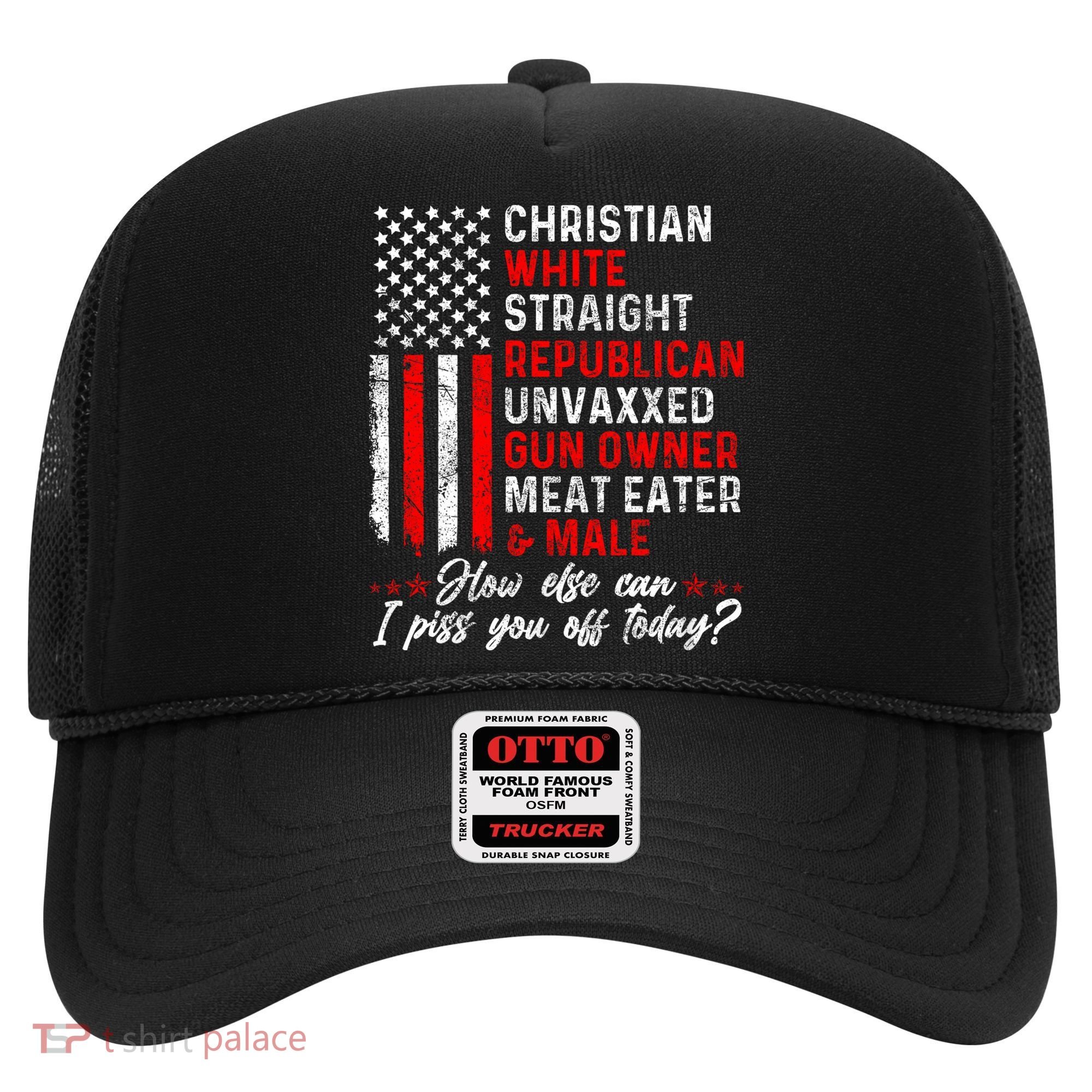 Christian White Straight Republican Unvaxxed Gun Owner Meat Hat