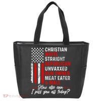 Christian White Straight Republican Unvaxxed Gun Owner Meat Tote Bag thumb 0