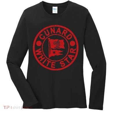 Cunard White Star Line Queen Mary Women's Long Sleeve Shirt