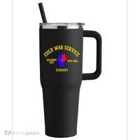 Cold War Service Germany US Army Veteran 1975 To 1981 40oz Vacuum Insulated Stainless Steel Travel Tumbler thumb 0