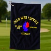 Cold War Service Germany US Army Veteran 1975 To 1981 Golf Towel thumb 1
