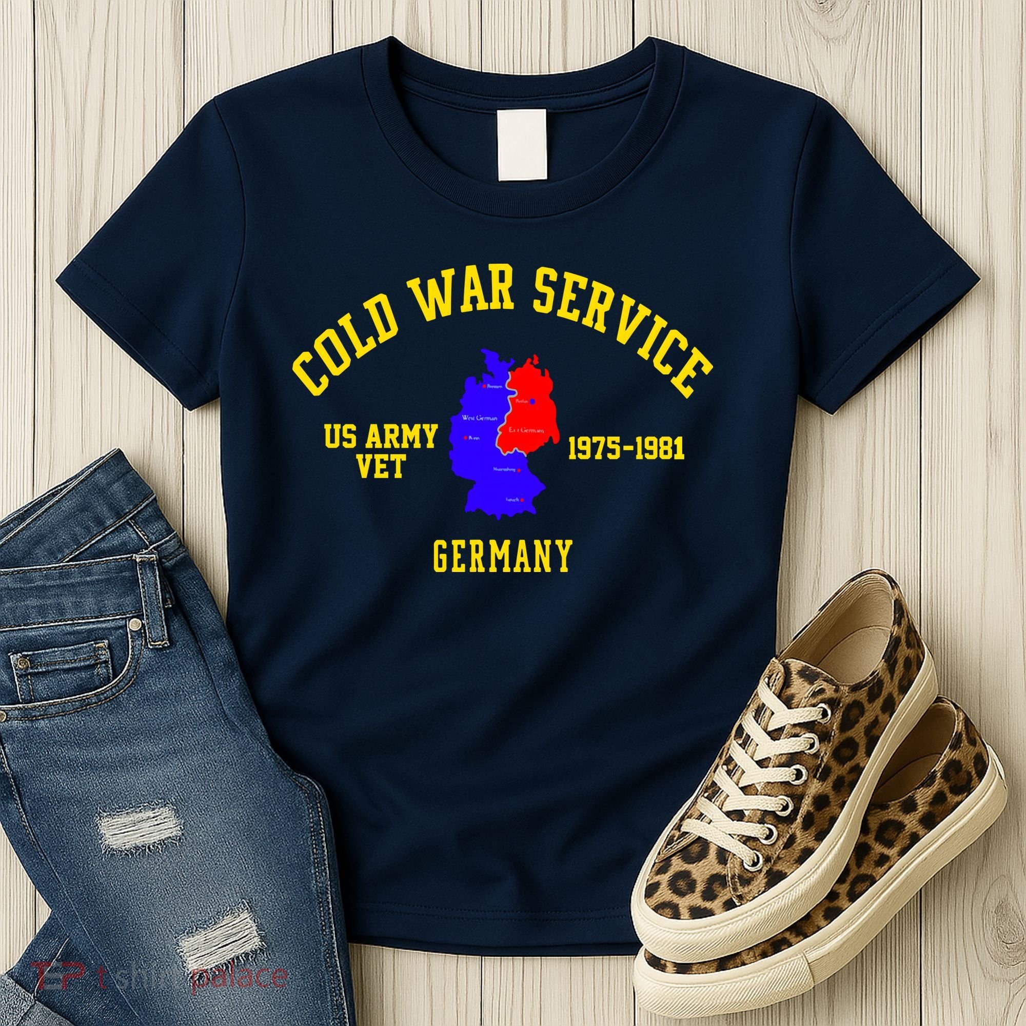 Cold War Service Germany US Army Veteran 1975 To 1981 Women's T-Shirt