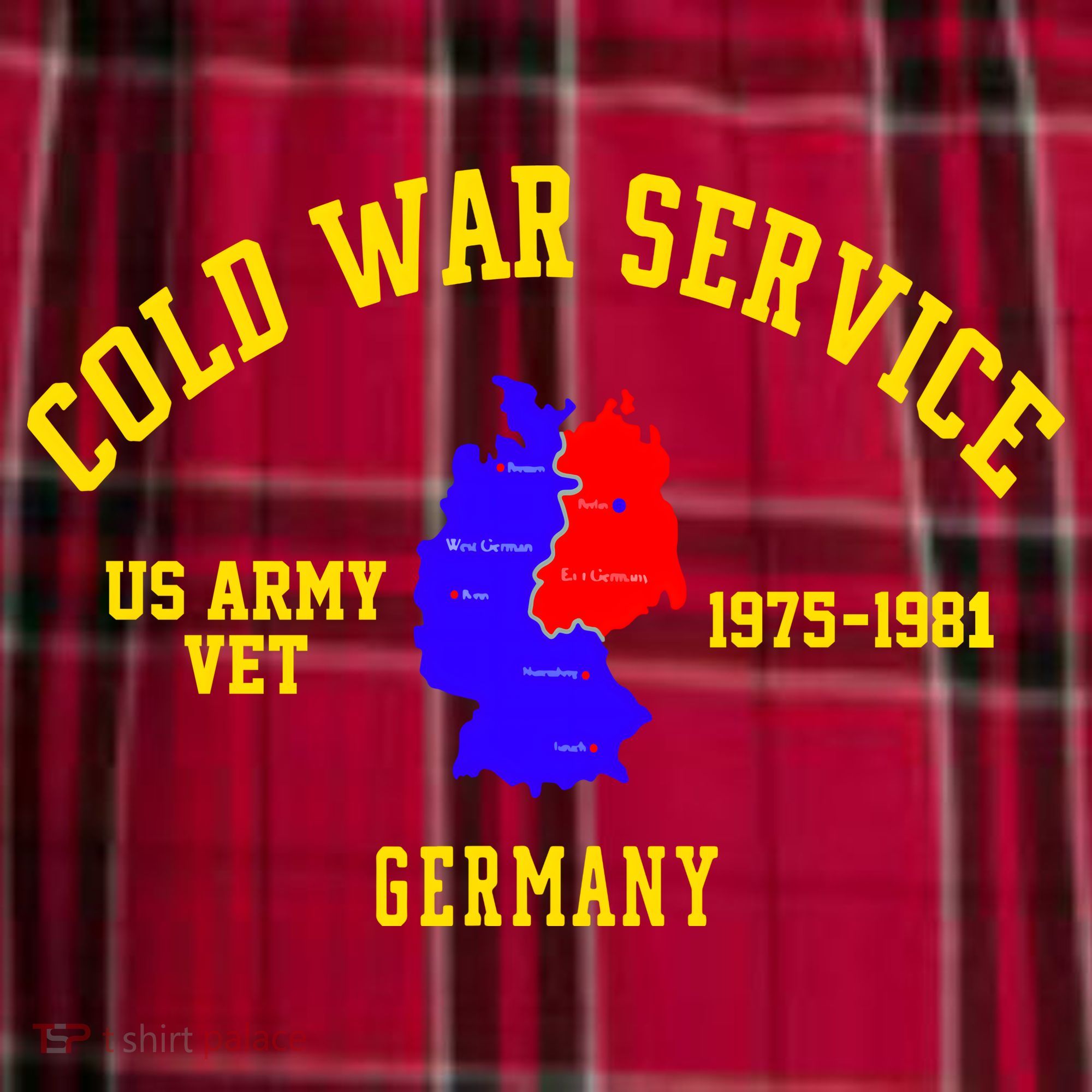 Cold War Service Germany US Army Veteran 1975 To 1981 Women's Flannel Plaid Pajama Pants