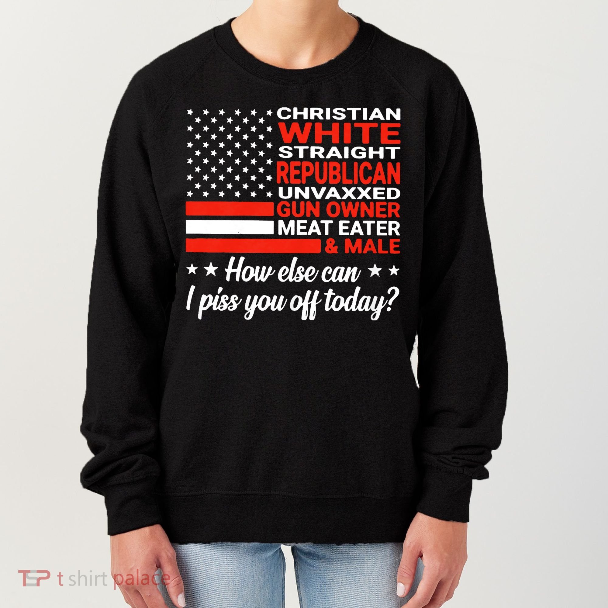 Christian White Straight Republican Unvaxxed Gun Owner Meat Women's Sweatshirt