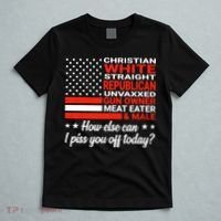 Christian White Straight Republican Unvaxxed Gun Owner Meat T-Shirt thumb 5