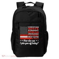 Christian White Straight Republican Unvaxxed Gun Owner Meat Backpack thumb 0
