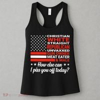 Christian White Straight Republican Unvaxxed Gun Owner Meat Women's Tank Top thumb 3