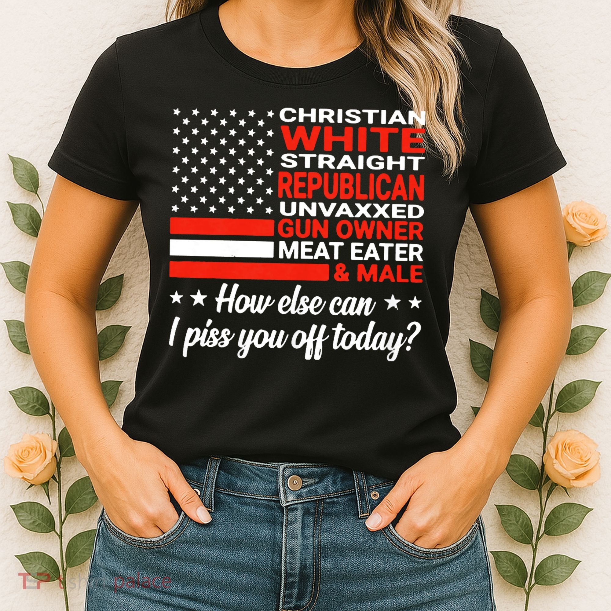 Christian White Straight Republican Unvaxxed Gun Owner Meat Women's T-Shirt