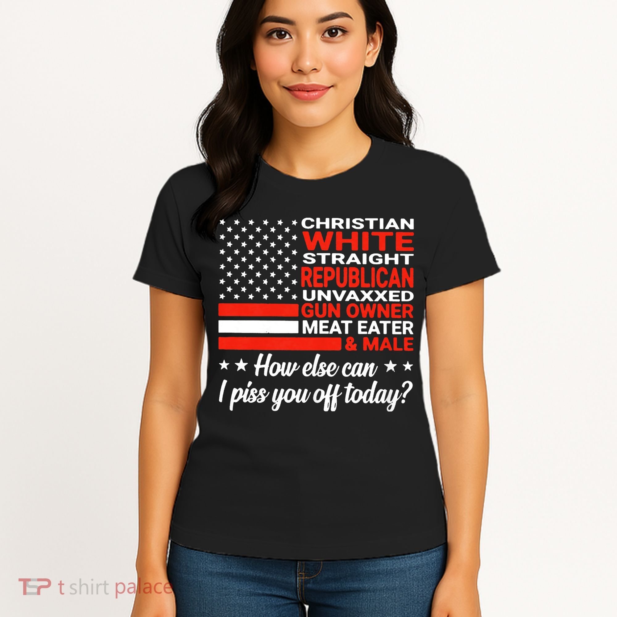 Christian White Straight Republican Unvaxxed Gun Owner Meat Women's T-Shirt