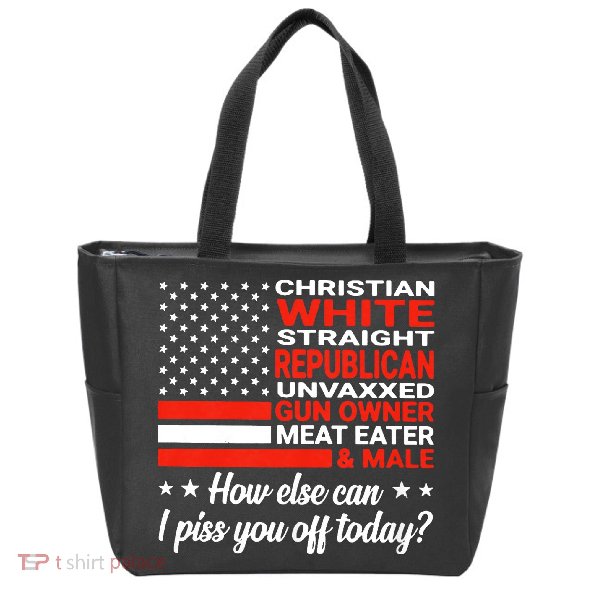 Christian White Straight Republican Unvaxxed Gun Owner Meat Tote Bag