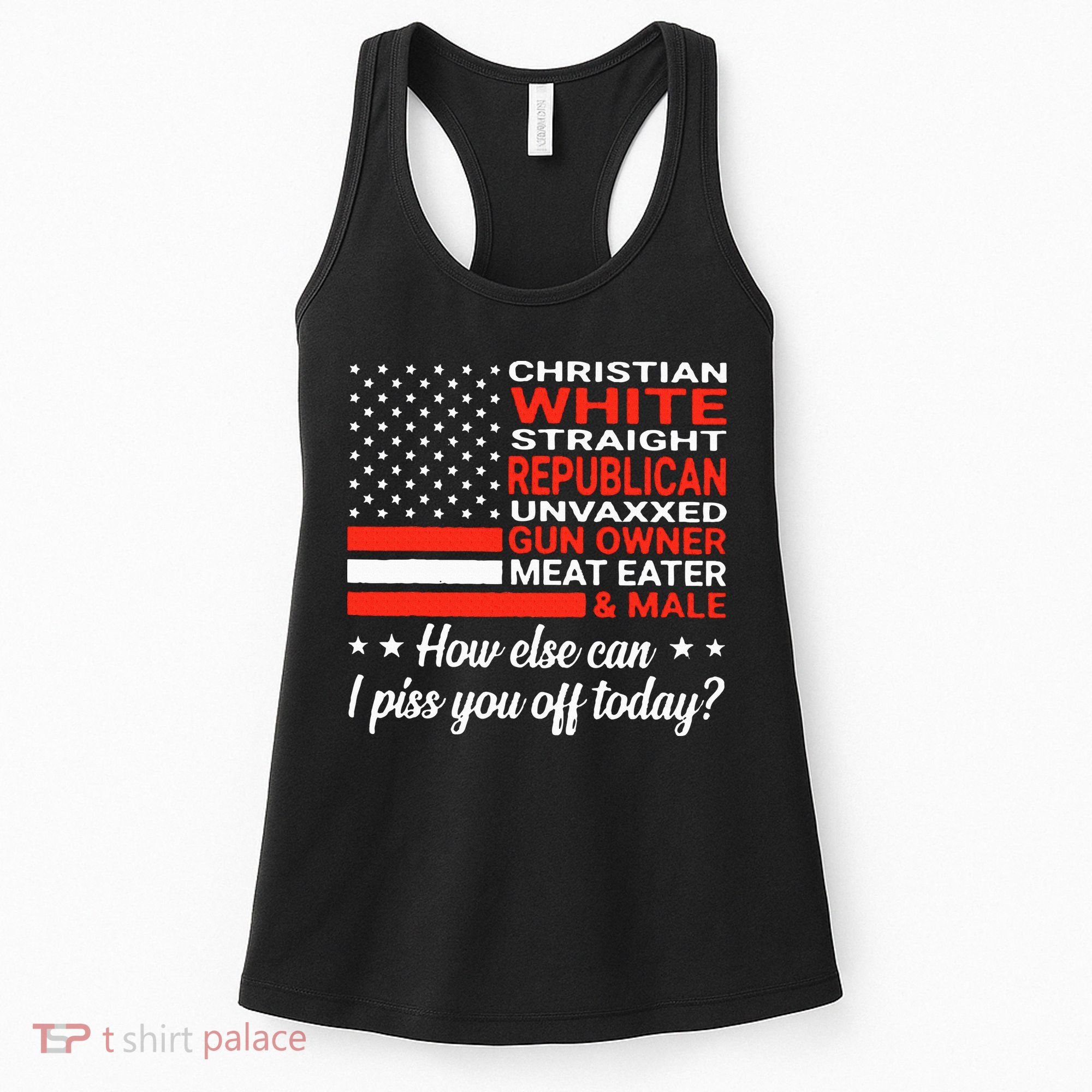 Christian White Straight Republican Unvaxxed Gun Owner Meat Women's Tank Top
