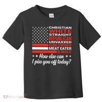 Christian White Straight Republican Unvaxxed Gun Owner Meat Toddler T-Shirt thumb 0