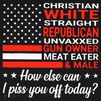Christian White Straight Republican Unvaxxed Gun Owner Meat Visor thumb 3