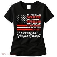 Christian White Straight Republican Unvaxxed Gun Owner Meat Women's T-Shirt thumb 0