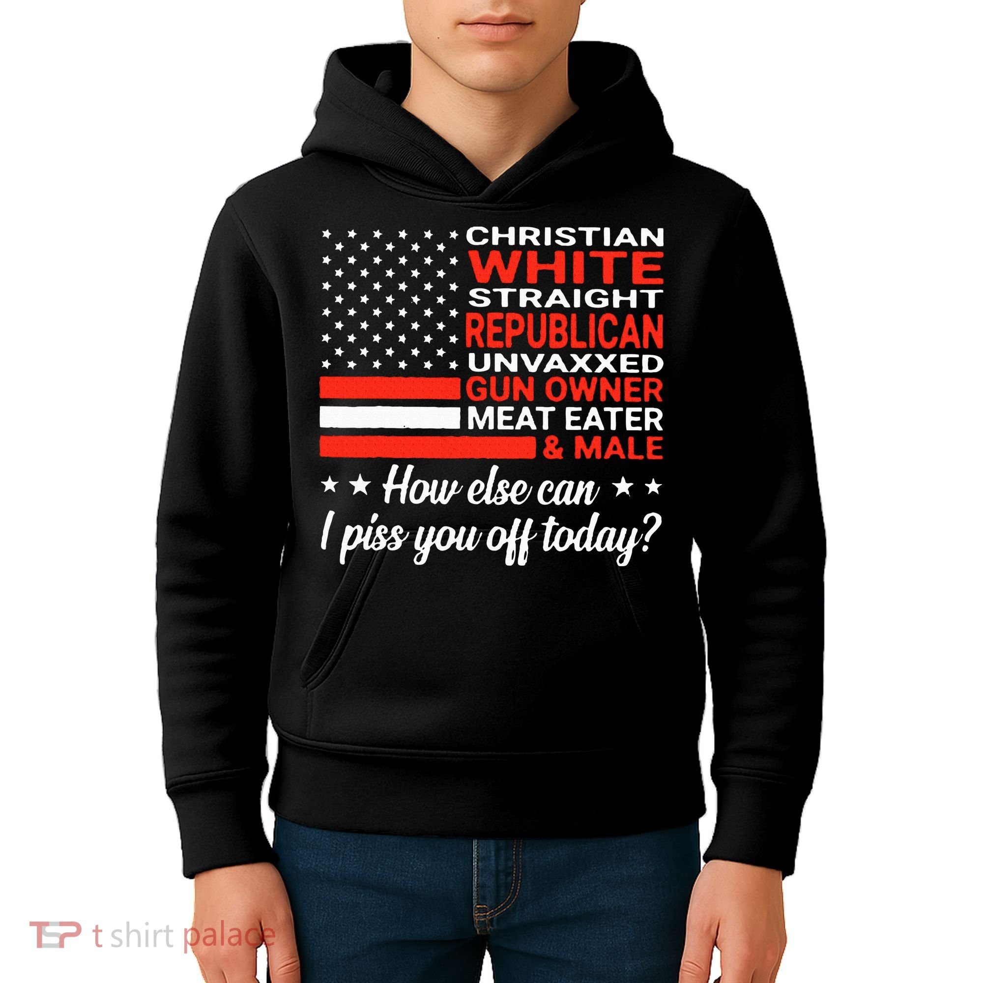 Christian White Straight Republican Unvaxxed Gun Owner Meat Kids Hoodie